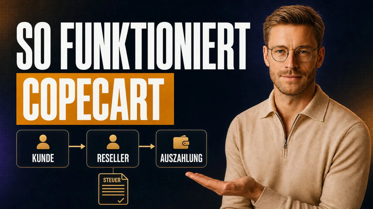 CloserCart Ratgeber: Samuel erklärt, wie CopeCart als Reseller-Checkout vom Kunden bis zur Auszahlung funktioniert