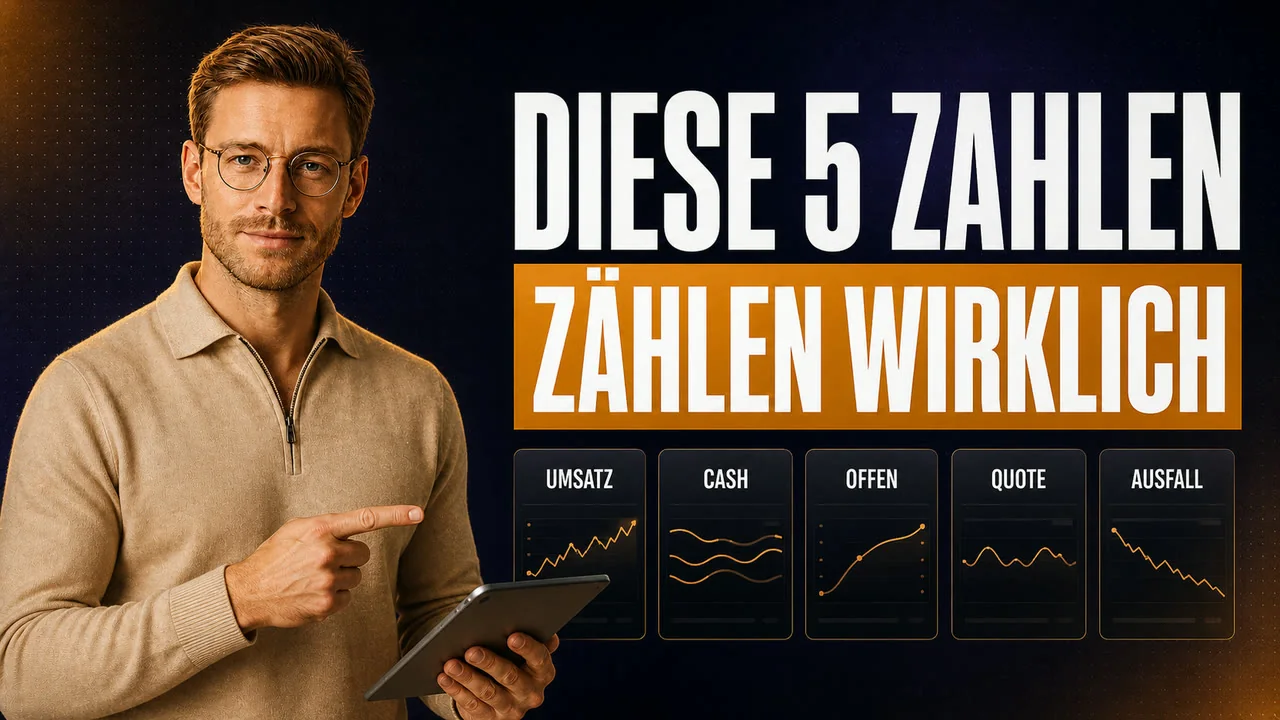CloserCart Ratgeber: Samuel zeigt die wichtigsten Kennzahlen in einem High-Ticket-Umsatz-Dashboard