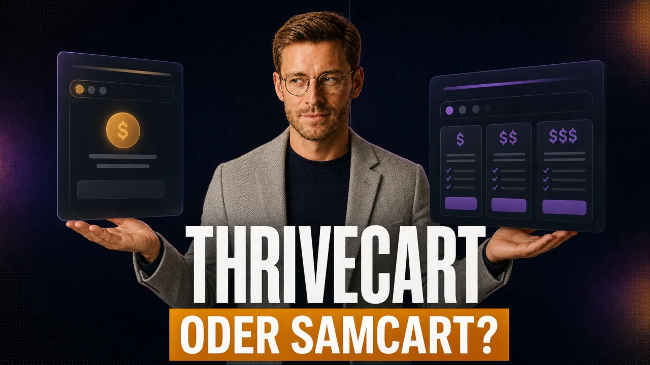 CloserCart Ratgeber-Thumbnail: ThriveCart vs SamCart: Der ehrliche Vergleich