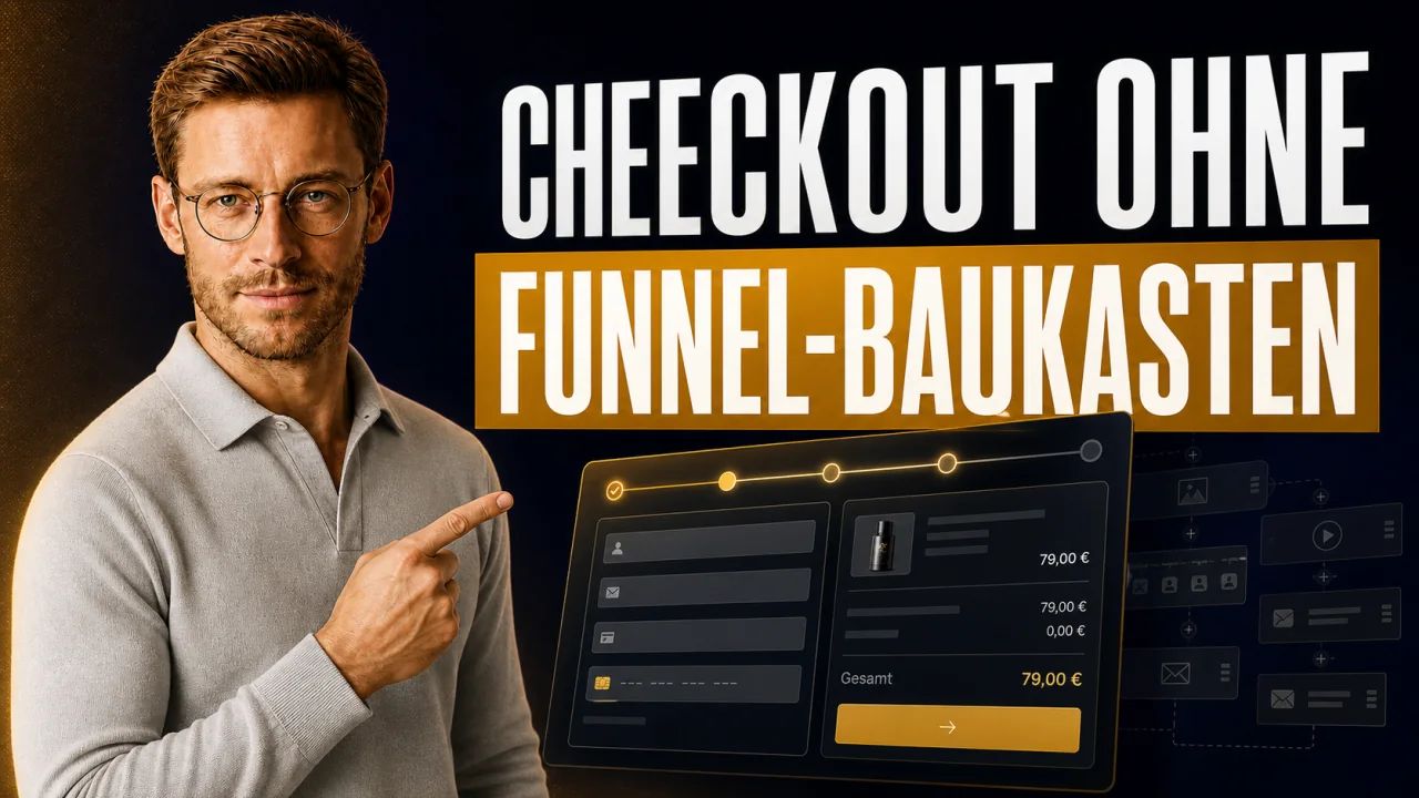 CloserCart Ratgeber-Thumbnail: ClickFunnels Alternativen: Checkout ohne Funnel-Baukasten