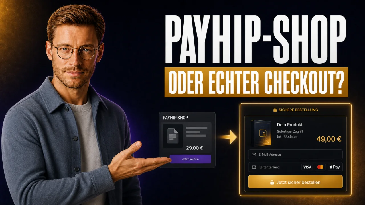 CloserCart Ratgeber-Thumbnail: Payhip Alternativen: Vom Downloads-Shop zum echten Checkout