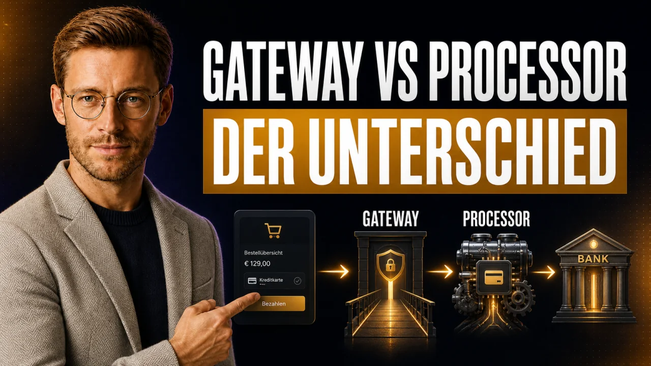 CloserCart Ratgeber-Thumbnail: Payment Gateway vs Payment Processor: Der Unterschied einfach erklärt