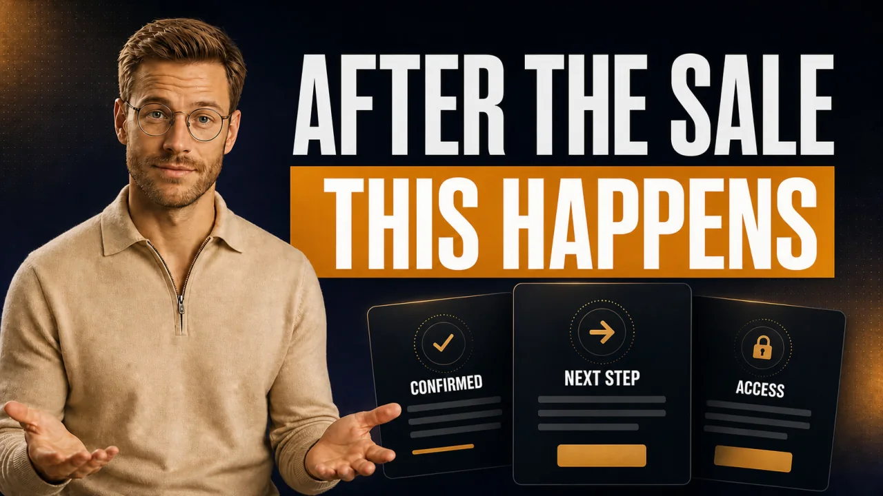 CloserCart guide: Samuel walks through three steps to build a thank-you page