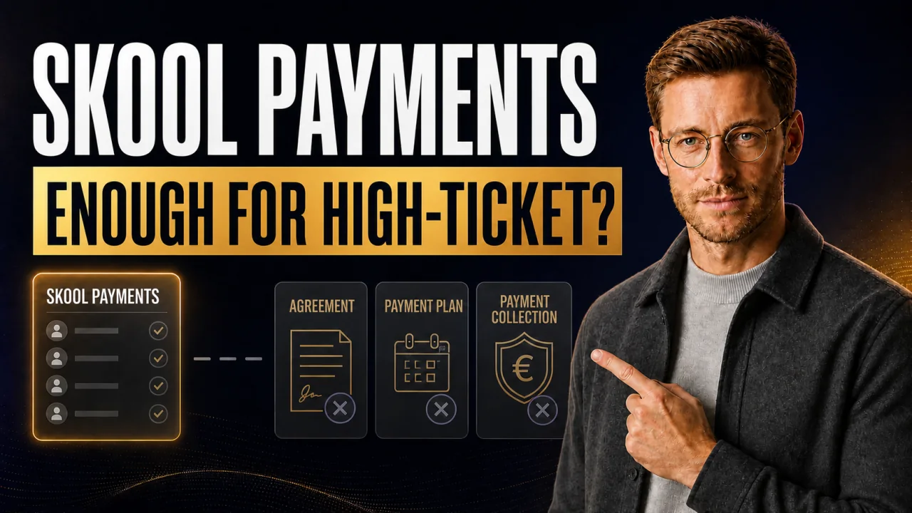CloserCart guide thumbnail: Skool Payments: Is It Enough for High-Ticket?