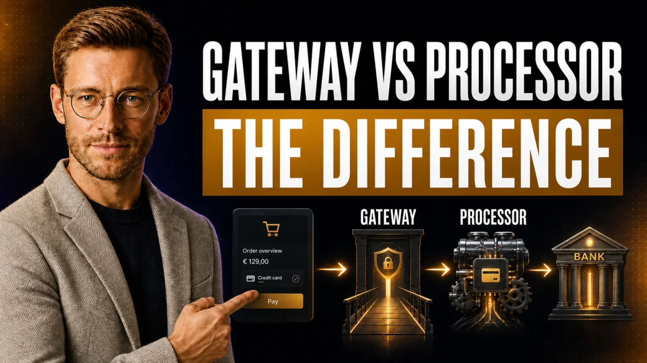 CloserCart guide thumbnail: Payment Gateway vs Payment Processor: The Difference, Explained Simply