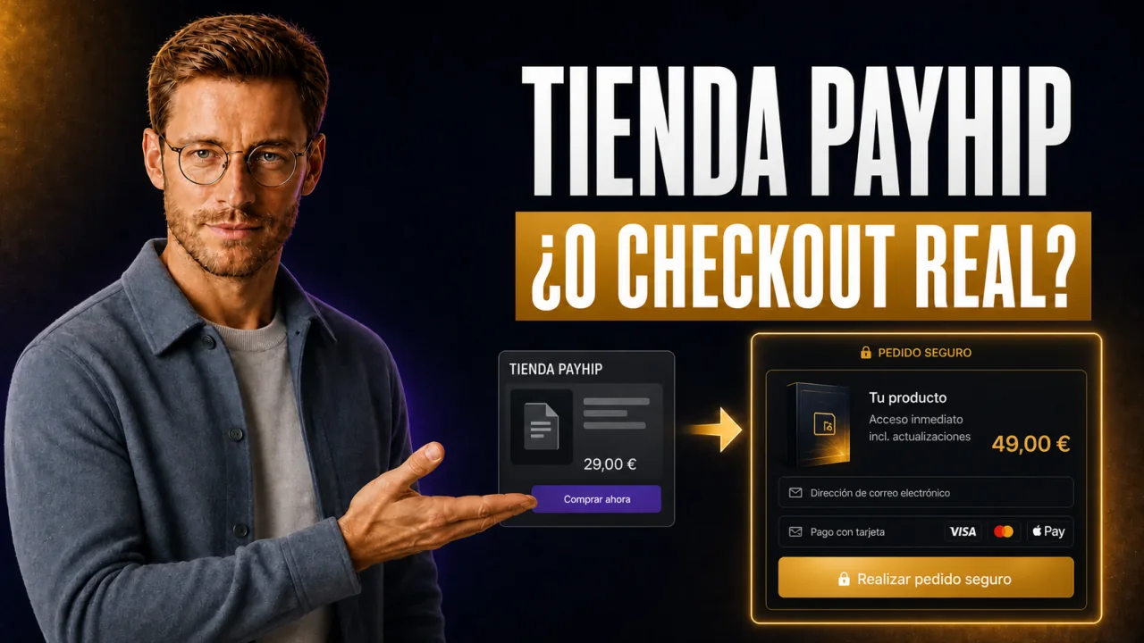 Miniatura de la guía de CloserCart: Alternativas a Payhip: de la tienda de descargas a un Checkout de verdad