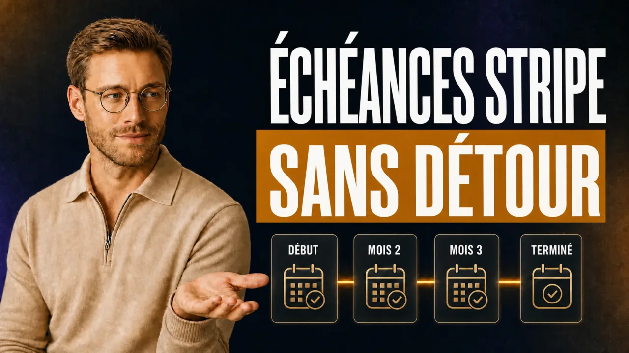 Guide CloserCart : Samuel présente un plan de paiement Stripe en quatre échéances