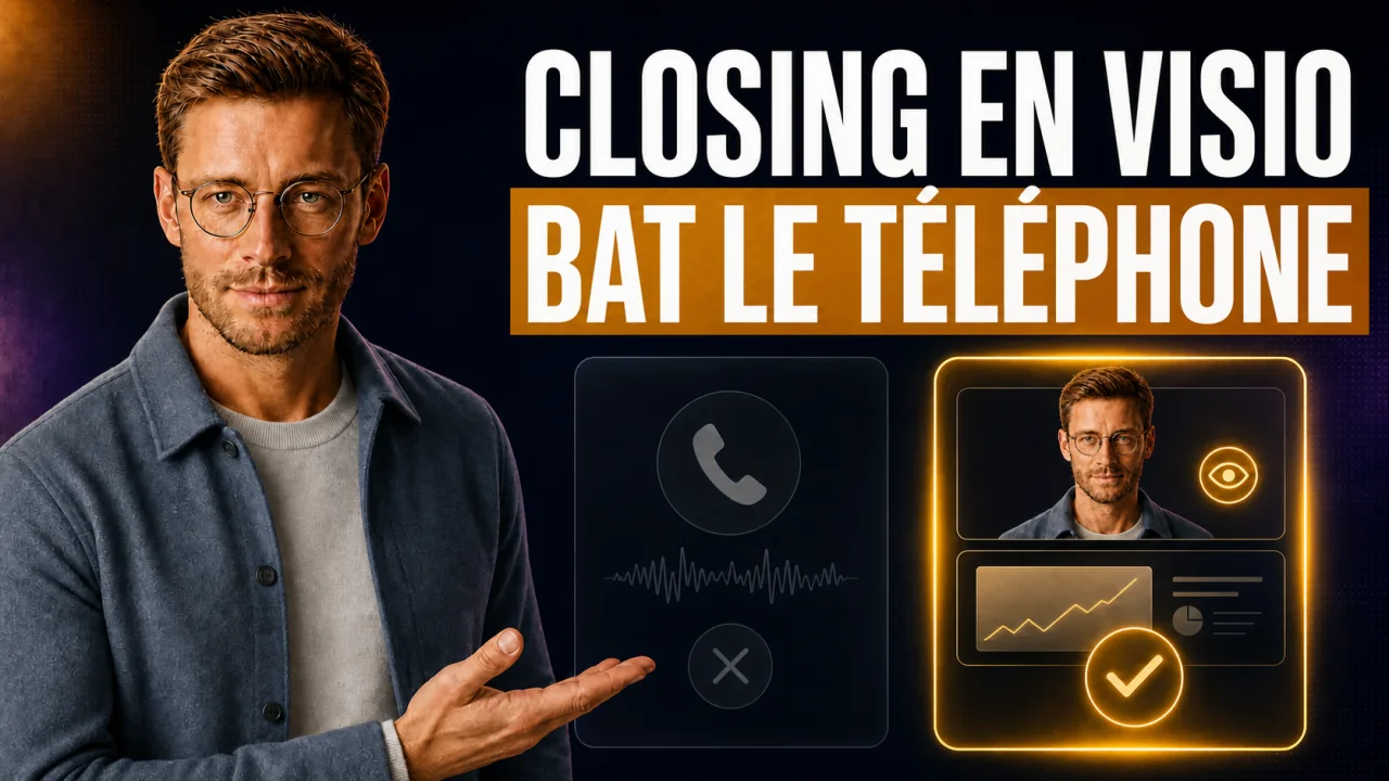 Miniature du guide CloserCart : Closing en visio face au téléphone