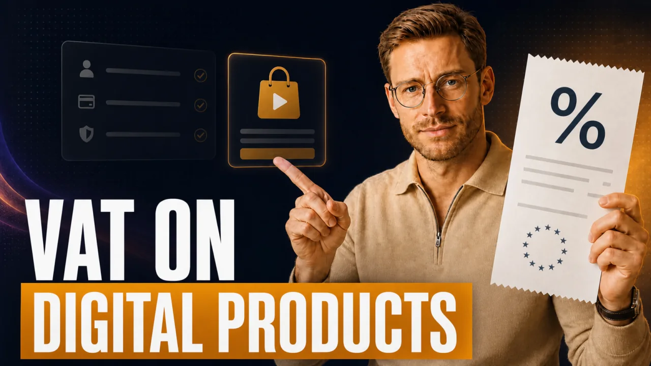 CloserCart tax guide: Samuel explains VAT on digital products with an invoice and an EU angle