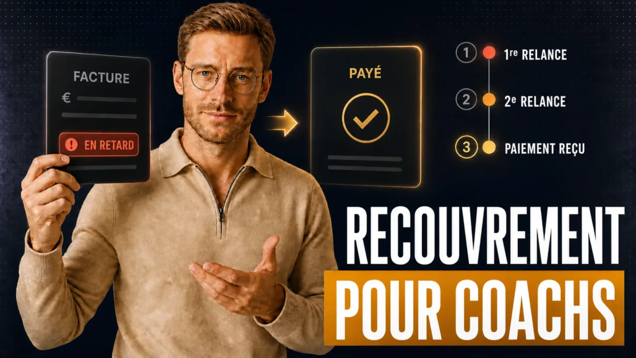 Guide CloserCart : Samuel montre le processus de relance, de la facture en retard jusqu'à l'encaissement